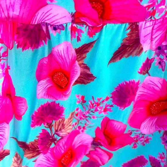 Posh peanut 5T/6T shirt shorts bright vibrant pink and blue - Picture 2 of 6